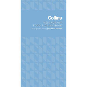 Stationery Account Books: Collins Restaurant Triplicate 50 Lf Book