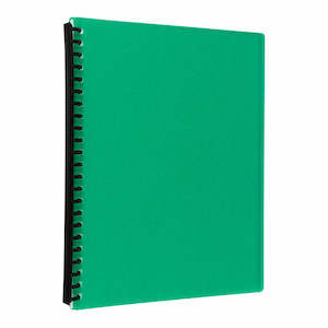 Icon Refillable Display Book 20 Pckt Gr
