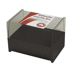 Stationery Filing Index Cards: System Card Box Sws 6X4 Black Smoke
