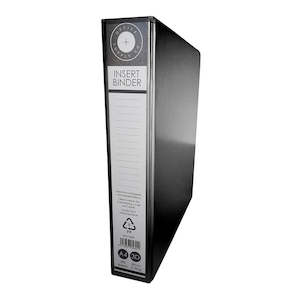 Stationery Filing Ring Binders: Insert Binder A4 38Mm Black