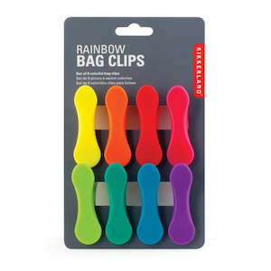 Gifts And Toys Adult: Rainbow Bag Clips 8pk