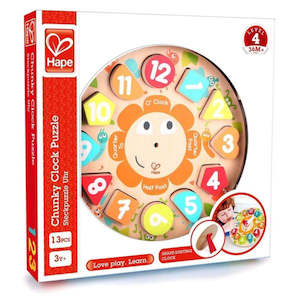 Gifts And Toys Children Children Jigsaw: Hape Chunky Clock Puzzle
