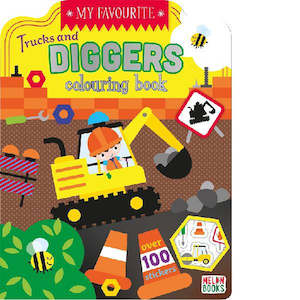 My Favourite Trucks And Diggers Colouring Book
