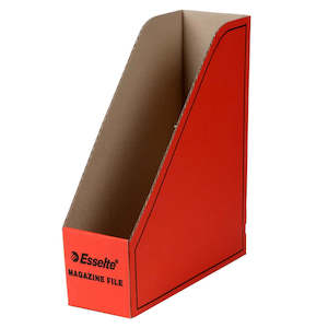 Stationery Filing Filing Accessories: Esselete Magazine File Red