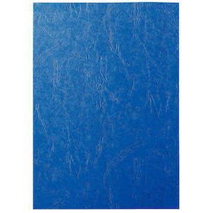 Stationery Filing Filing Accessories: Bind Cover Leathr Emboss 250Gsm Bl 25 Pk