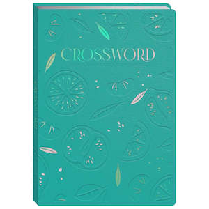 Adult Colouring Crossword Books: Faux Leather Puzzles Crossword