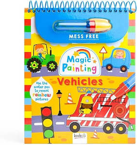 Fiction Children Activity: Bookoli Magic Water Painting Vehicles