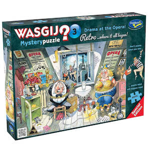Gifts And Toys Adult Adult Jigsaw: Holdson Puzzle - Wasgij Retro Mystery 3, 500XL pc (Drama at the Opera!)