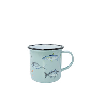 Gifts And Toys Adult Adult Other: Enamel Mug NZ Fish Blue - Moana Rd