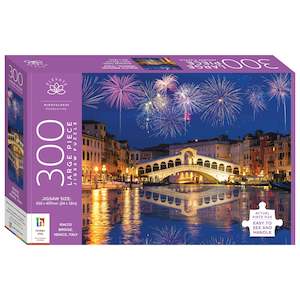 Gifts And Toys Adult Adult Jigsaw: Elevate 300 Large Piece Jigsaw Puzzle - Rialto Bridge