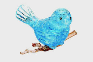 Gifts And Toys Children Children Jigsaw: Crystal Puzzle - Bird Blue