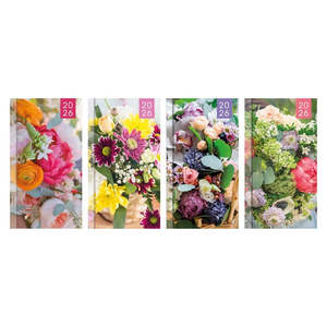 Diary Slim Week to View Photo Floral 2027