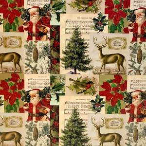 Art Scrapbooking Card: 12 X 12 Paper The Wood Collage #PV20021