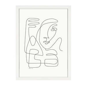 Silhouettes: ABSTRACT FACES PRINT