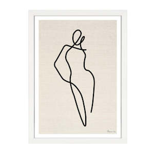 HOMEBODII LINEN PRINT BLACK