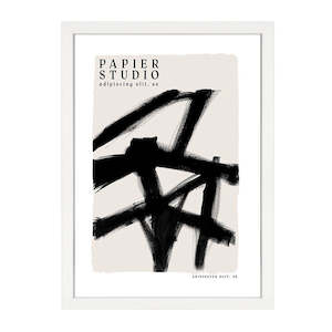 Artsy: ABSTRACT STUDIO PRINT BLACK