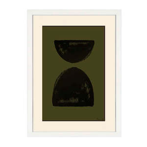 Artsy: PAINTED SHAPES PRINT KHAKI