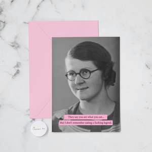 Funny Greeting Cards: YOU ARE WHAT YOU EAT GREETING CARD