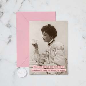 THE QUEEN GREETING CARD