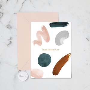 Happy Birthday: BEST NEWS ORGANIC SHAPE GREETING CARD