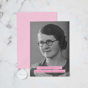 YOU ARE WHAT YOU EAT GREETING CARD
