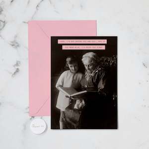 Funny Greeting Cards: I'M NOT SAYING YOU'RE OLD GREETING CARD