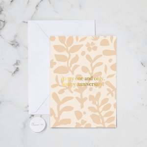 Love Cards: MY ONE AND ONLY FOIL