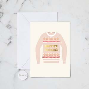 Christmas Holiday Cards: UGLY XMAS SWEATER