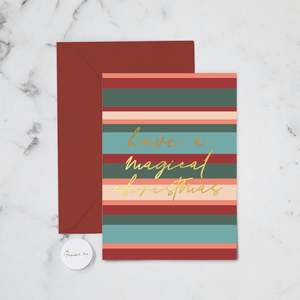 Christmas Holiday Cards: MAGICAL CHRISTMAS GREETING CARD