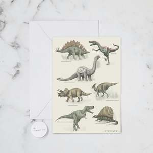 DINOSAURS GREETING CARD