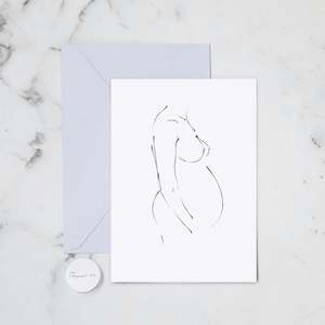 BABY BUMP GREETING CARD