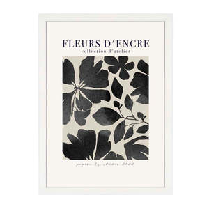Floral: FLEURS D'ENCRE PRINT BLACK