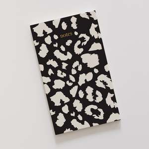 Notebooks: Black Leopard Notebook