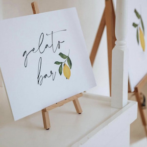 'CITRUS' GELATO SIGN