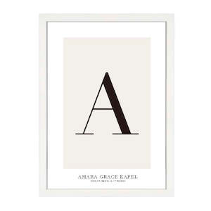 CUSTOM ALPHABET PRINT NATURAL