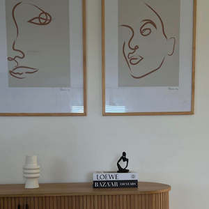 FACE SILHOUETTE GALLERY WALL