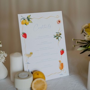 Baby Shower: 'LIMONE' BAR SIGN