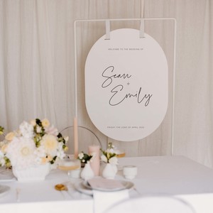 Wedding Signage: 'FOREVER' WELCOME SIGN