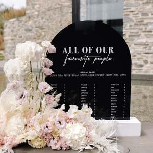 'THE MIDDLETONS' SEATING CHART