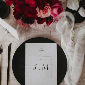 Place Settings: MAGGIE WEDDING MENU & PLACE NAME SET