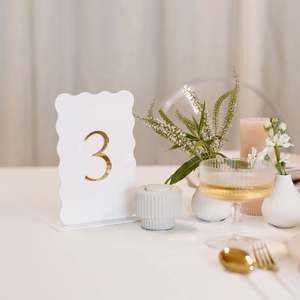 Table Numbers: 'LOVE STRUCK' TABLE NUMBER