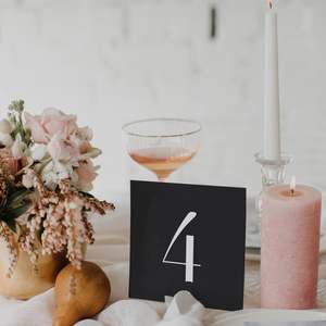 Table Numbers: NOIR TABLE NUMBER BLACK