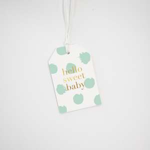 HELLO SWEET BABY GIFT TAG