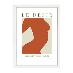 Silhouettes: LE DESIR PRINT RUST