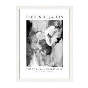 Artsy: FLEURS DE JARDIN PRINT BLACK AND WHITE