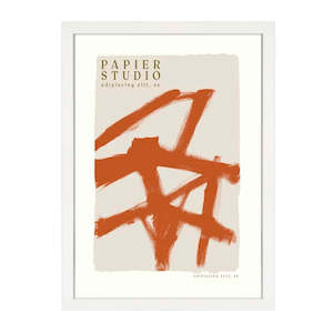 ABSTRACT STUDIO PRINT RUST