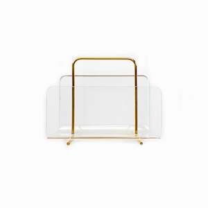 Acrylic Gold Document Holder