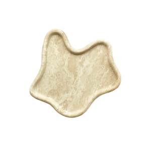 Stationery: Travertine Curved Tray