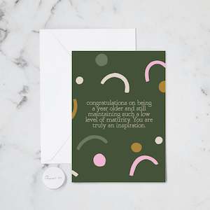 Happy Birthday: LOW MATURITY CARD