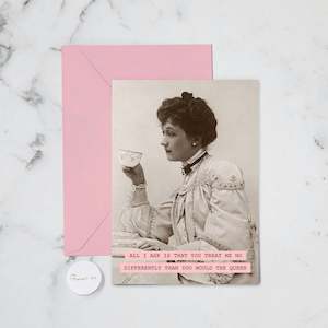 THE QUEEN GREETING CARD